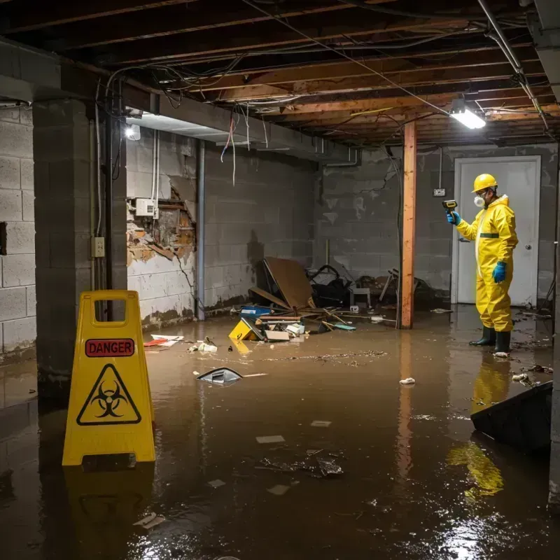 Flooded Basement Electrical Hazard in Evans, CO Property